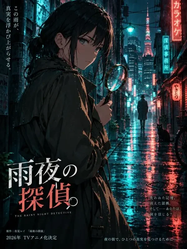 秀秀漫画 琥珀色的侦探 官方海报，案件之外还有人情
