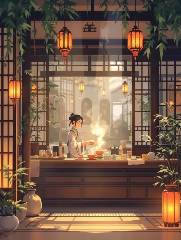 金桂茶室的黄昏 - 完结佳作 - 秀秀漫画 秀秀漫画 金桂茶室的黄昏 官方海报,一杯茶里煮着整条老街的温柔